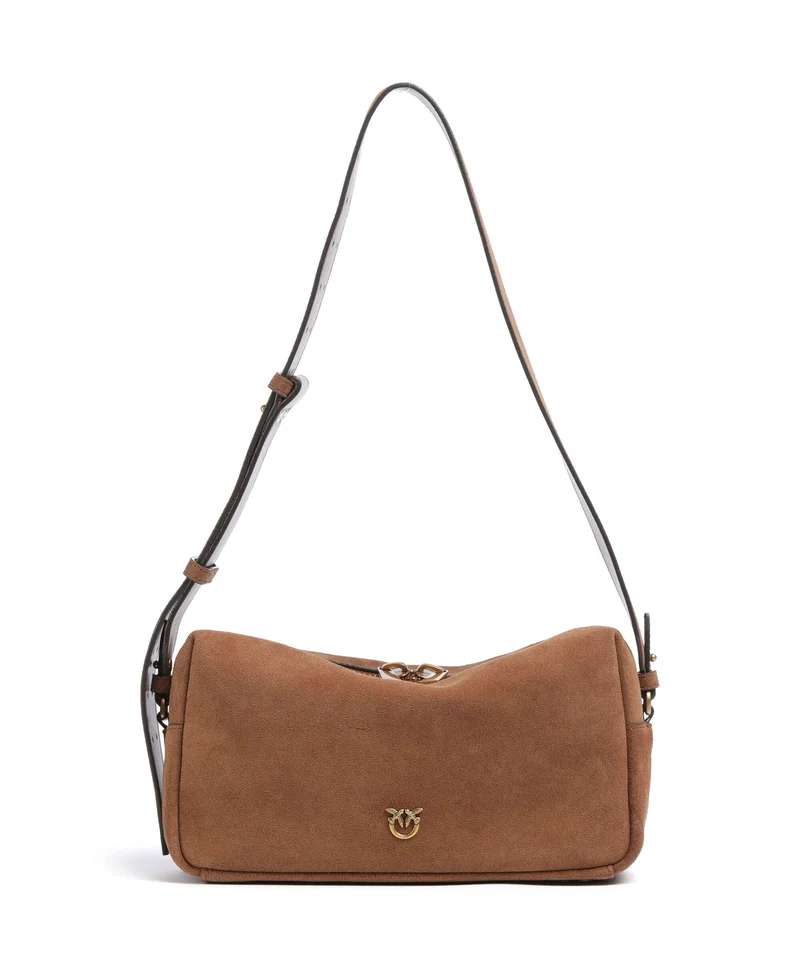 Pinko Schultertasche marrone/leone/antique gold