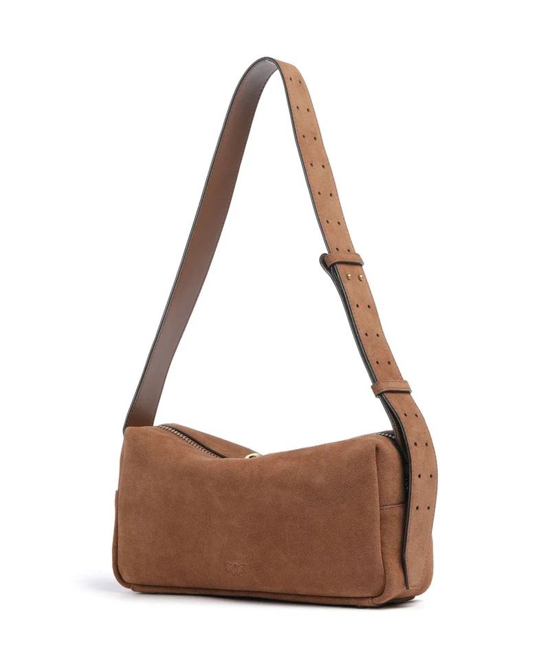 Pinko Schultertasche marrone/leone/antique gold