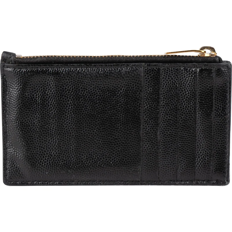 Yves Saint Laurent Grain de Poudre Zipped Coin Purse Card Holder