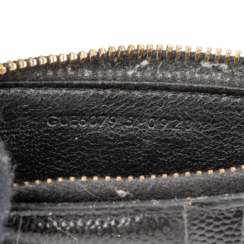 Yves Saint Laurent Grain de Poudre Zipped Coin Purse Card Holder
