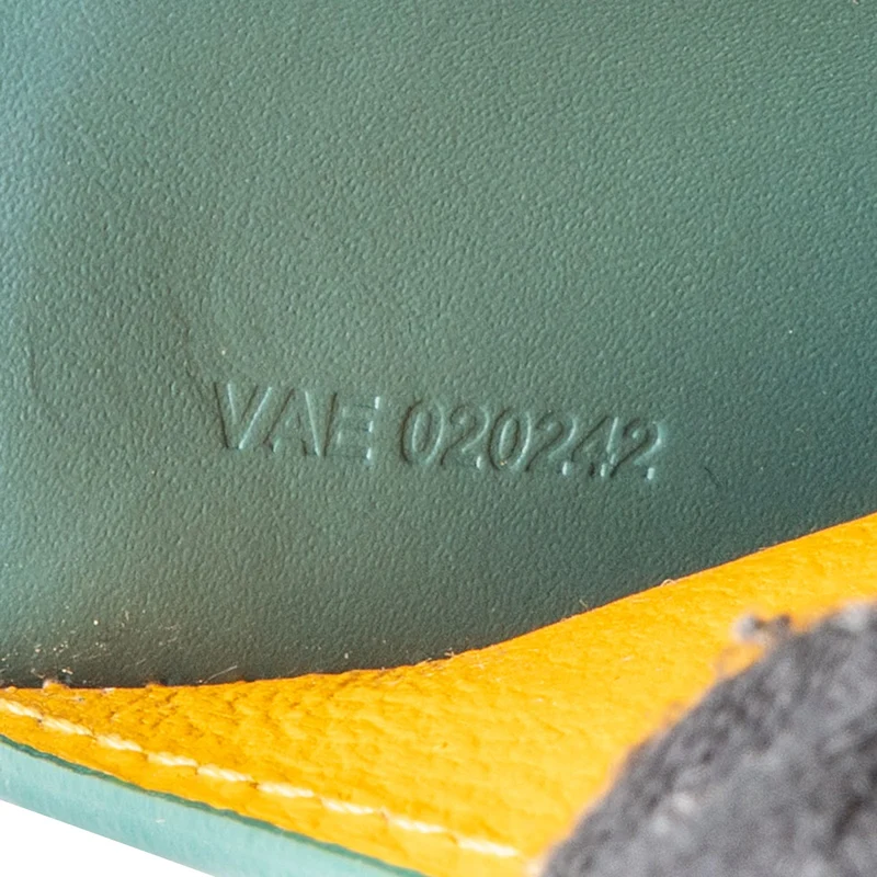 Goyard Green Goyardine Monogram Cover Card Holder
