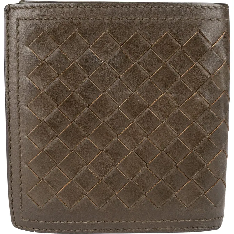 Bottega Veneta Intrecciato Leather Bifold Card Holder Wallet