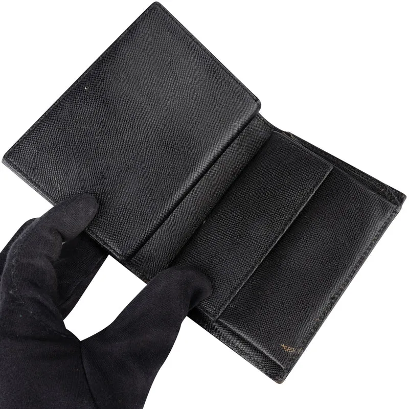 Prada Tessuto Triangle Bifold Wallet