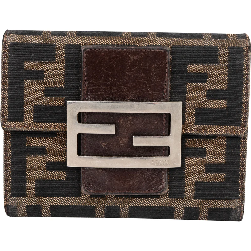 Fendi FF Monogram Baguette Buckle Wallet