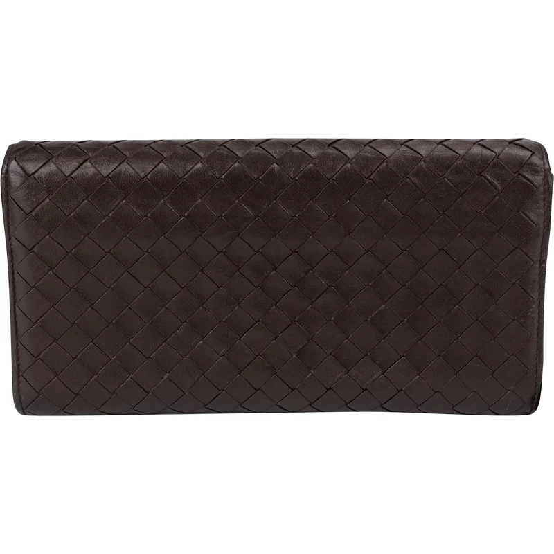 Bottega Veneta Intrecciato Leather Continental Flap Wallet