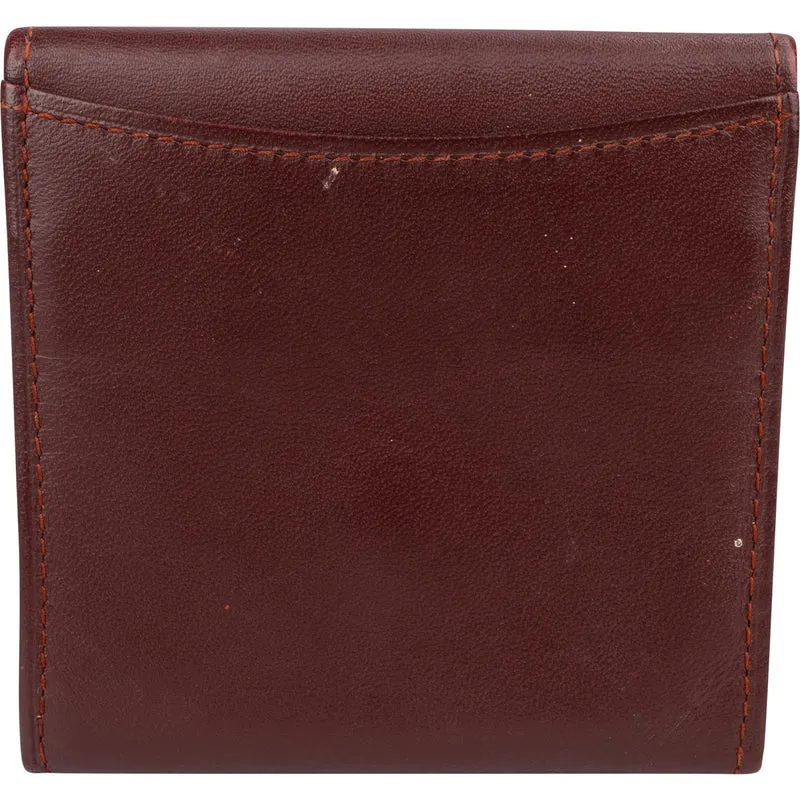 Must de Cartier Bordeaux Leather Small Coin Purse Wallet