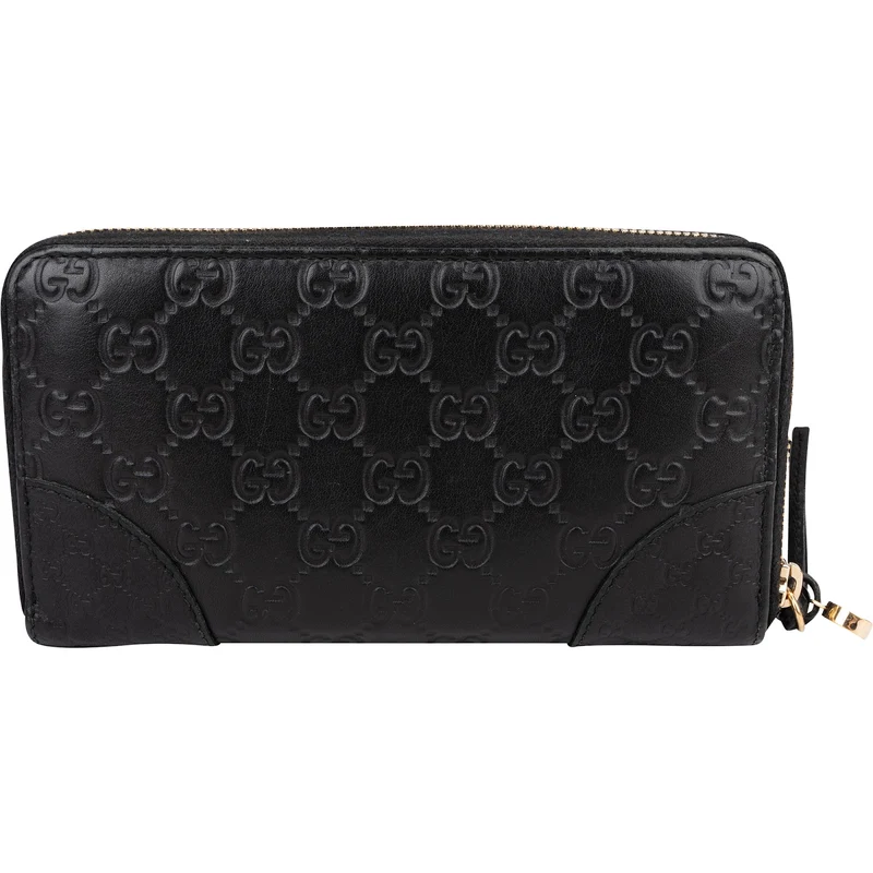 Gucci Guccissima Leather Zip Around Wallet