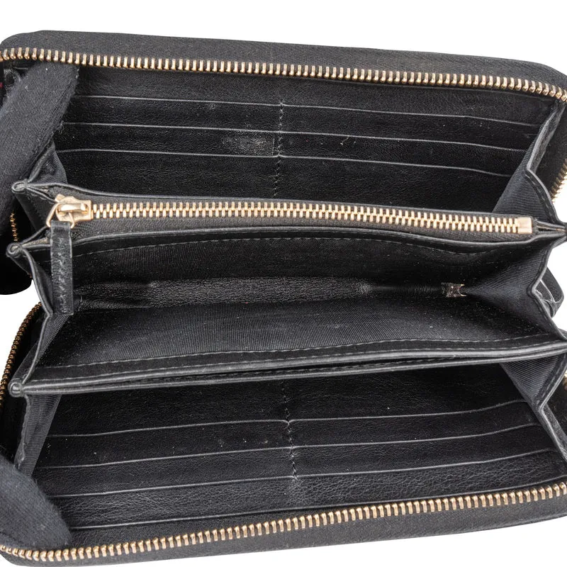 Gucci Guccissima Leather Zip Around Wallet