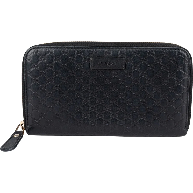 Gucci Microguccissima Leather Zip Around Wallet