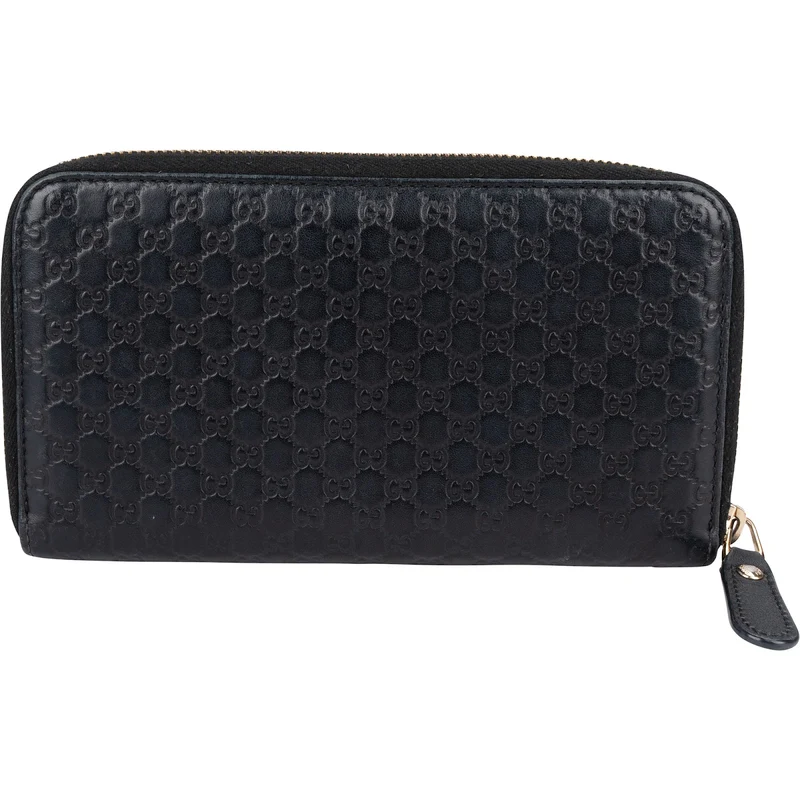 Gucci Microguccissima Leather Zip Around Wallet