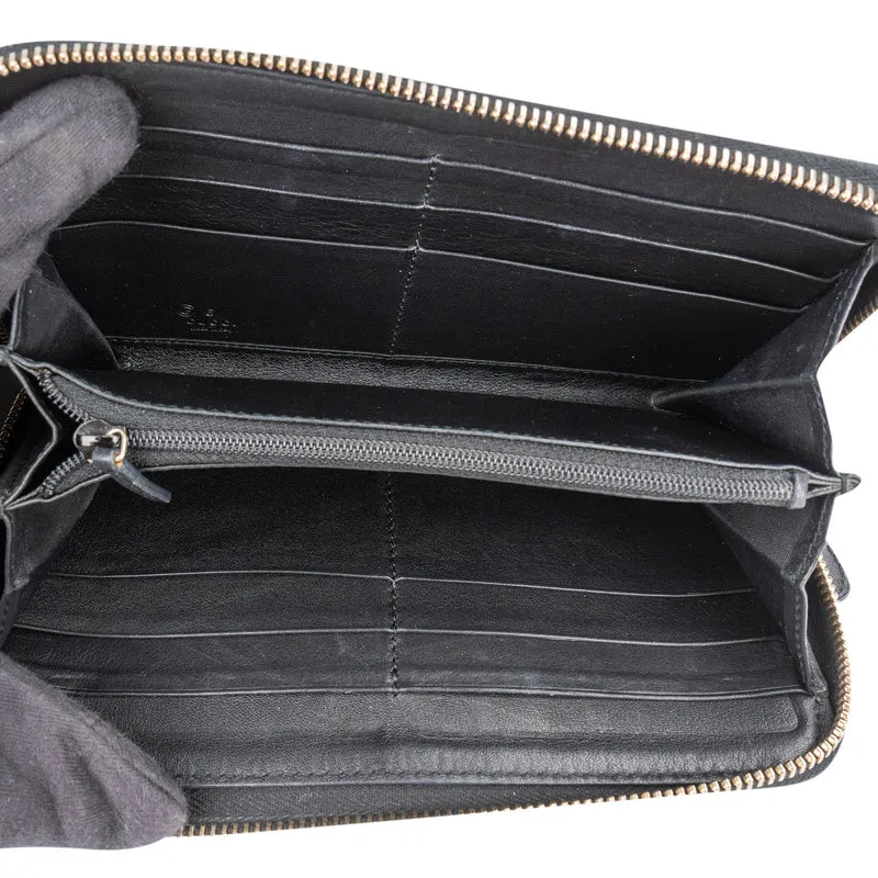Gucci Microguccissima Leather Zip Around Wallet