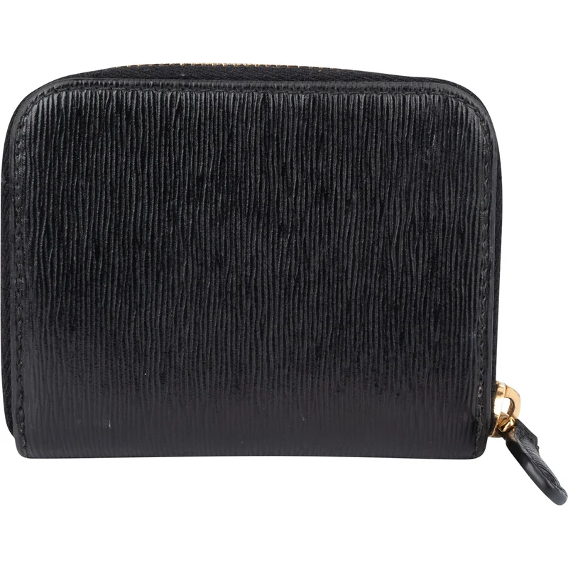 Prada Saffiano Leather Zip Around Wallet