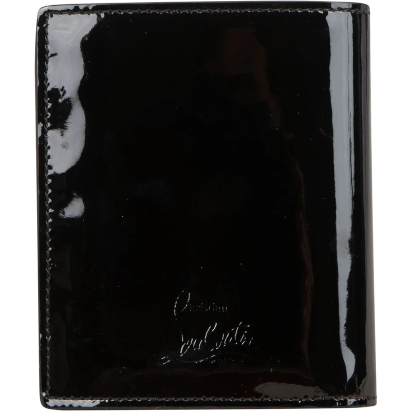Christian Louboutin Patent Leather Multicolor Spikes Bifold Wallet