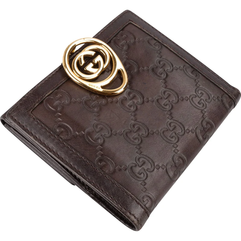Gucci Guccissima Leather Interlocking GG Wallet