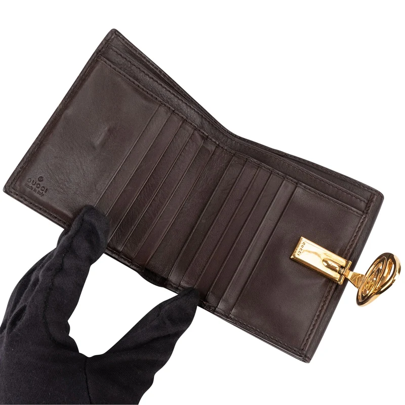 Gucci Guccissima Leather Interlocking GG Wallet