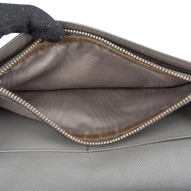 Prada Saffiano Leather Appliqué Sun & Ocean Vertical Long Wallet