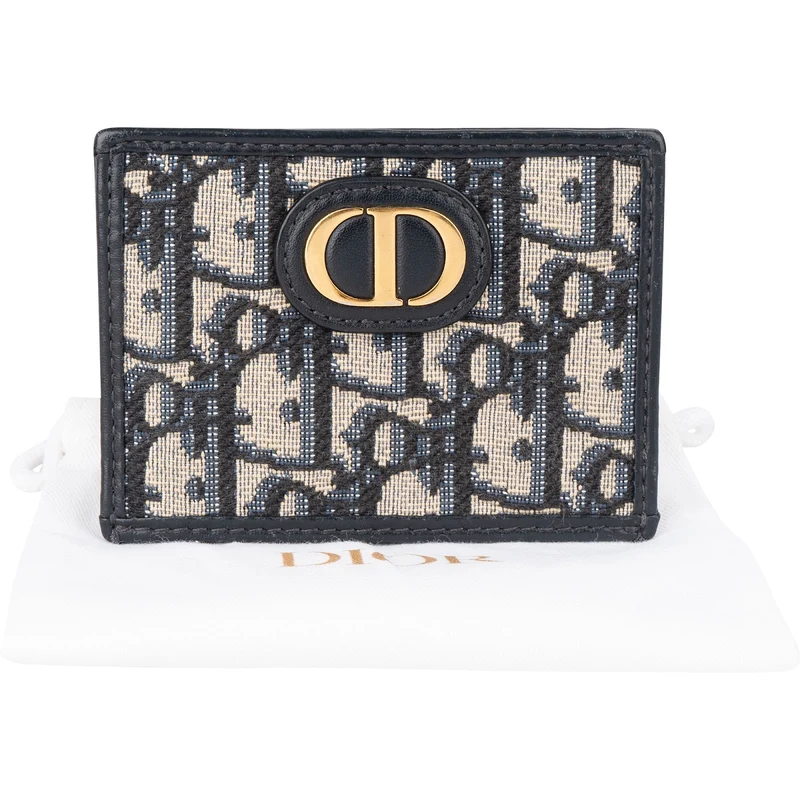 Christian Dior Oblique Trotter Monogram Card Holder