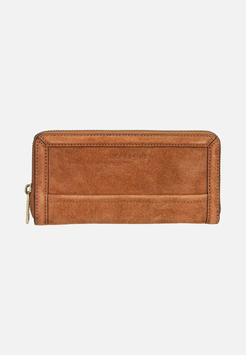 Gigi L Suede Brown - Portemonnaie