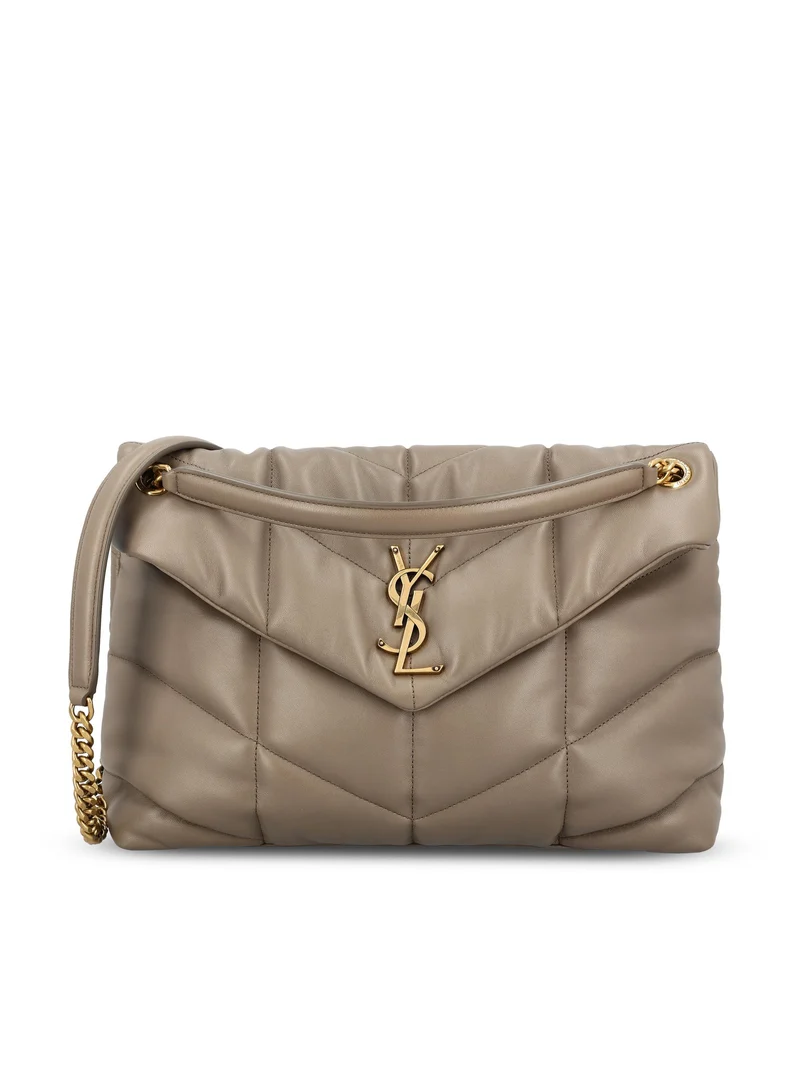 SAINT LAURENT Borsa Puffer Media In Pelle