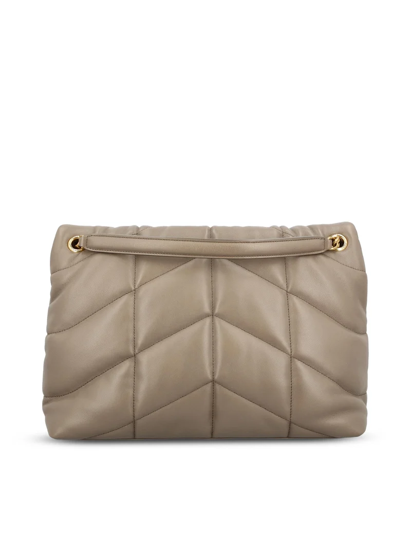 SAINT LAURENT Borsa Puffer Media In Pelle