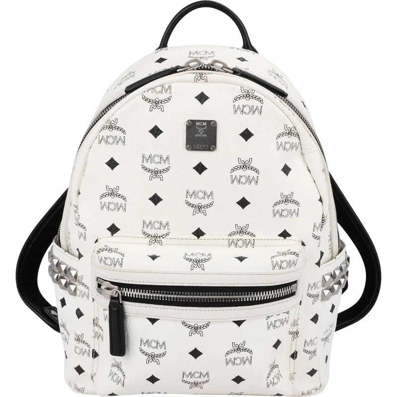 MCM Monogram Visetos Stark Side Studs Mini Backpack
