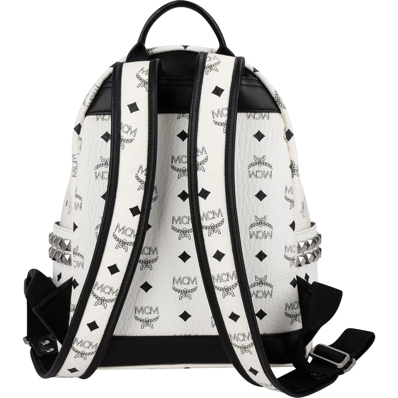 MCM Monogram Visetos Stark Side Studs Mini Backpack