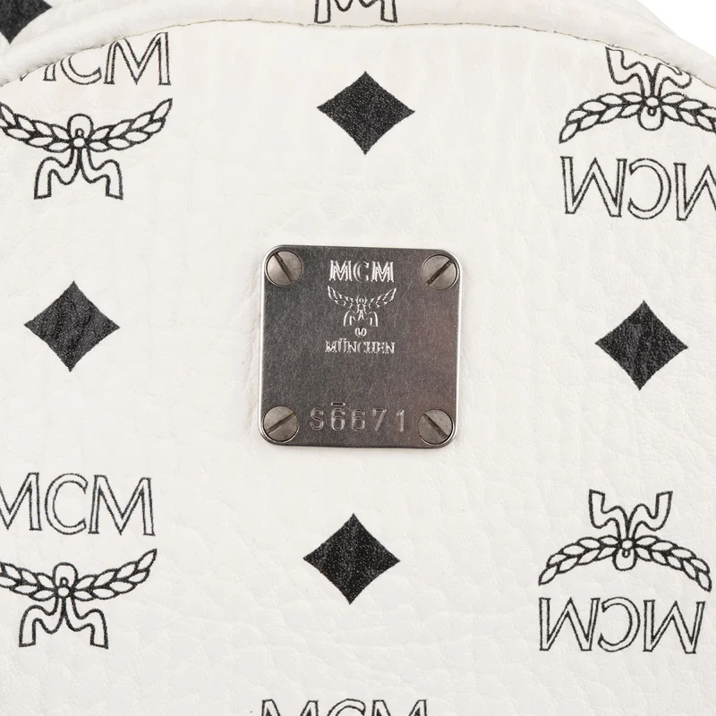 MCM Monogram Visetos Stark Side Studs Mini Backpack