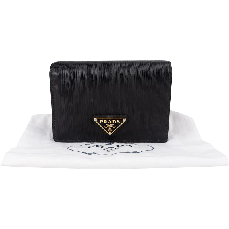 Prada Saffiano Leather Compact Wallet
