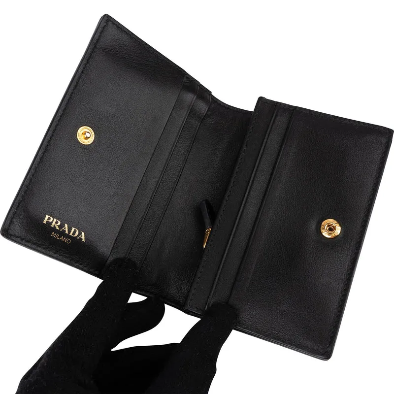 Prada Saffiano Leather Compact Wallet