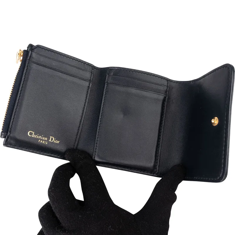 Christian Dior Oblique Trotter Monogram Jacquard Montaigne Bifold Lotus Wallet