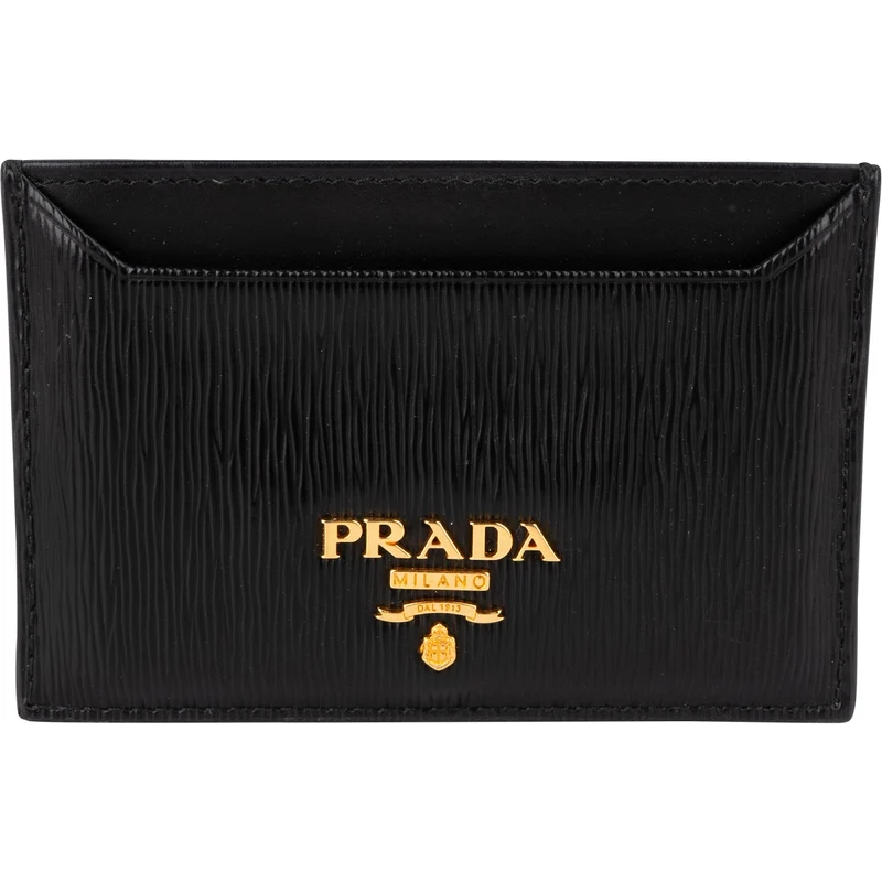 Prada Black Saffiano Move Leather Card Holder