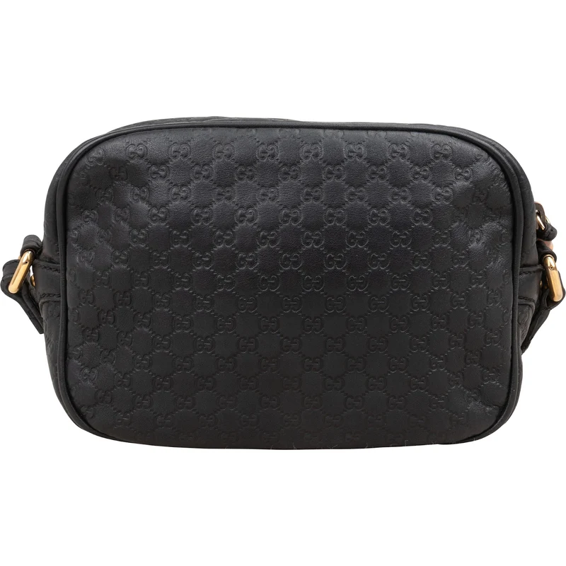 Gucci Guccissima Leather Bamboo Tassel Camera Crossbody Bag
