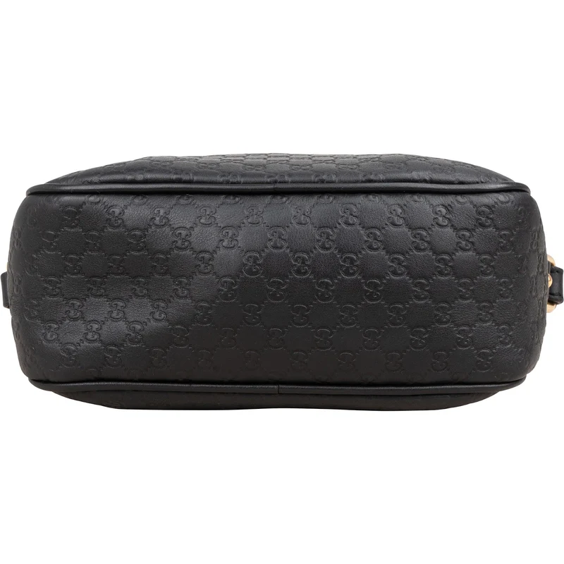 Gucci Guccissima Leather Bamboo Tassel Camera Crossbody Bag