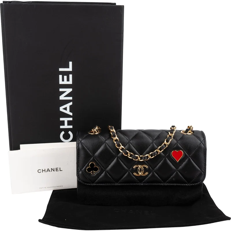 Chanel Quilted Lambskin Coco Casino Single Flap Crossbody Bag