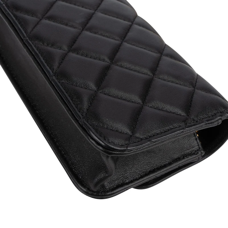 Chanel Quilted Lambskin Coco Casino Single Flap Crossbody Bag