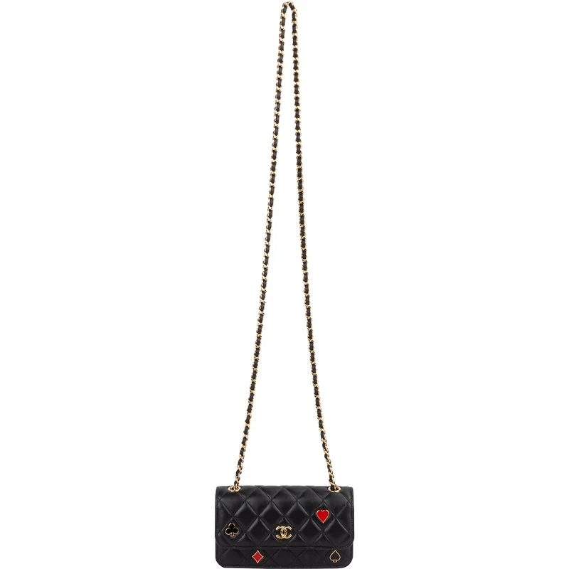 Chanel Quilted Lambskin Coco Casino Single Flap Crossbody Bag