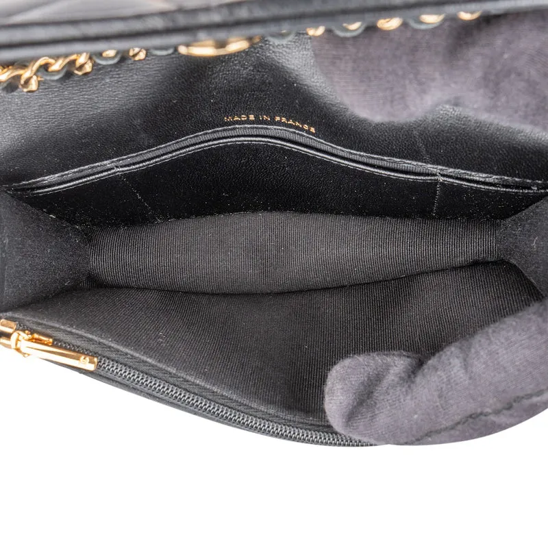Chanel Quilted Lambskin Coco Casino Single Flap Crossbody Bag