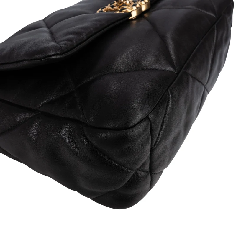 Chanel 19 Quilted Lambskin Single Flap Crossbody Bag Small