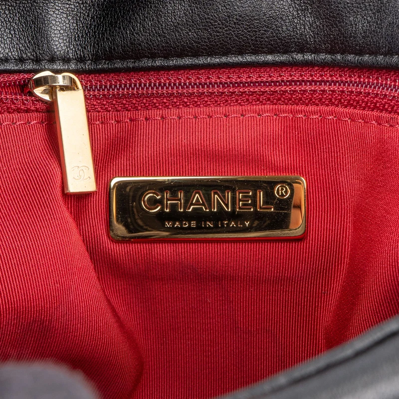 Chanel 19 Quilted Lambskin Single Flap Crossbody Bag Small