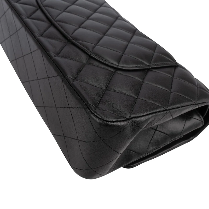 Chanel Quilted Lambskin Medium Double Flap Shoulder Bag