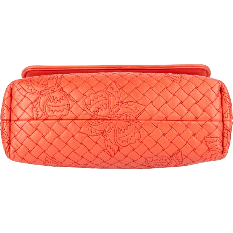 Bottega Veneta Nappa Leather Butterfly Embroidered Olimpia Crossbody Bag