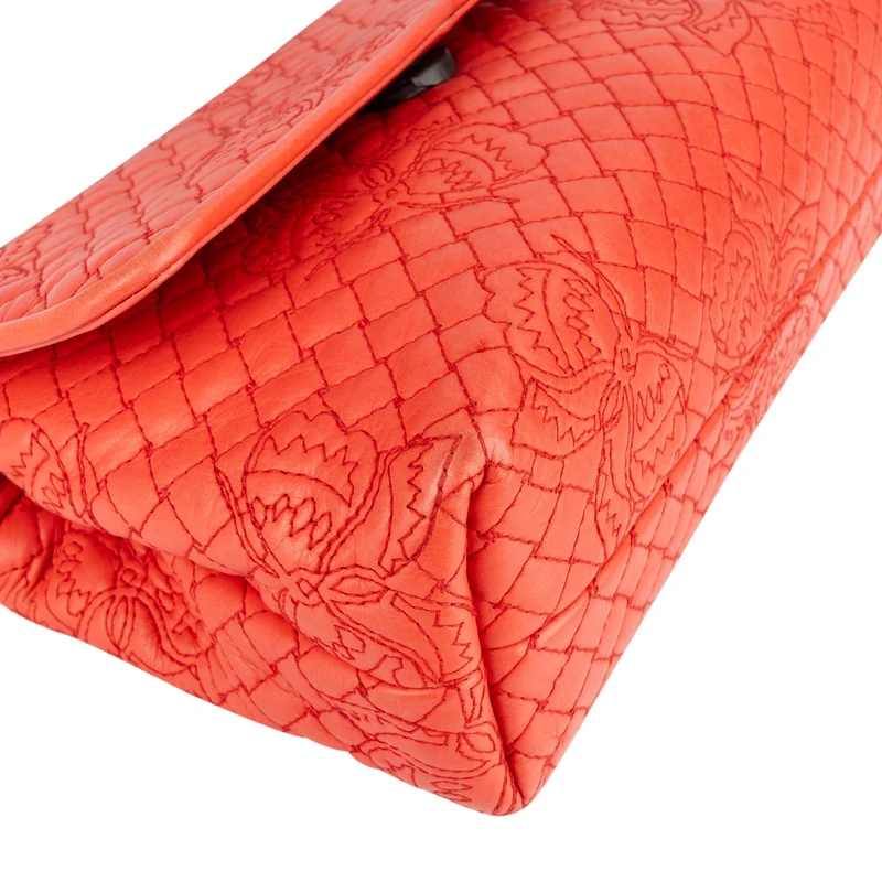 Bottega Veneta Nappa Leather Butterfly Embroidered Olimpia Crossbody Bag