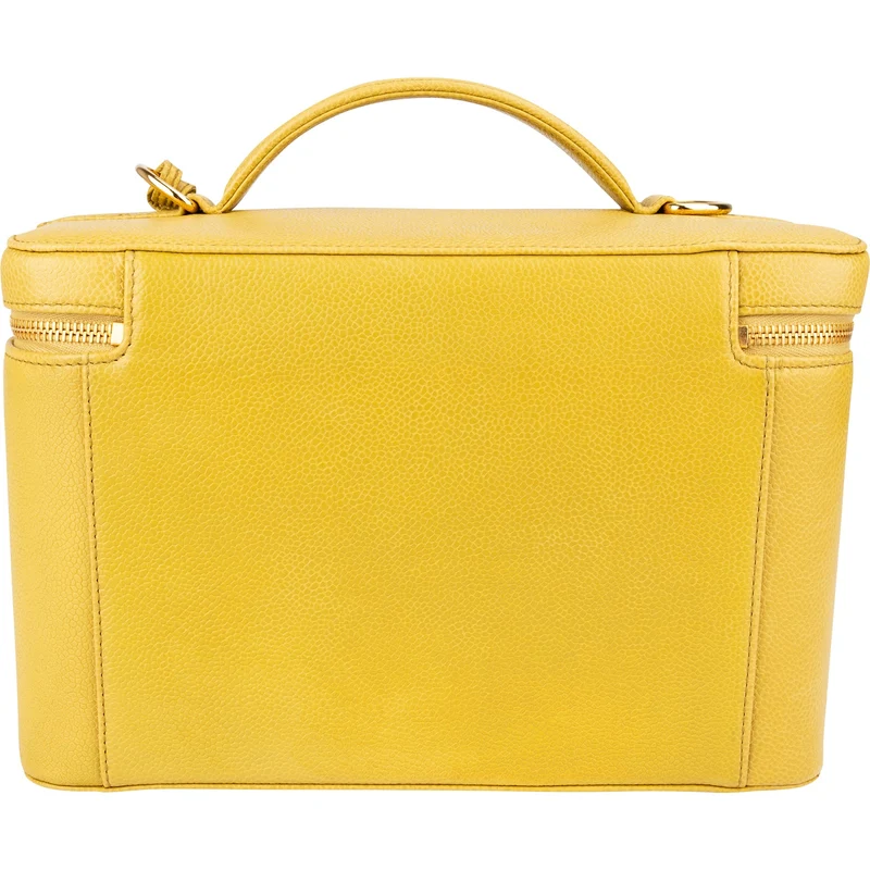 Chanel Iconic Caviar Leather CC Large Vanity Case Handbag
