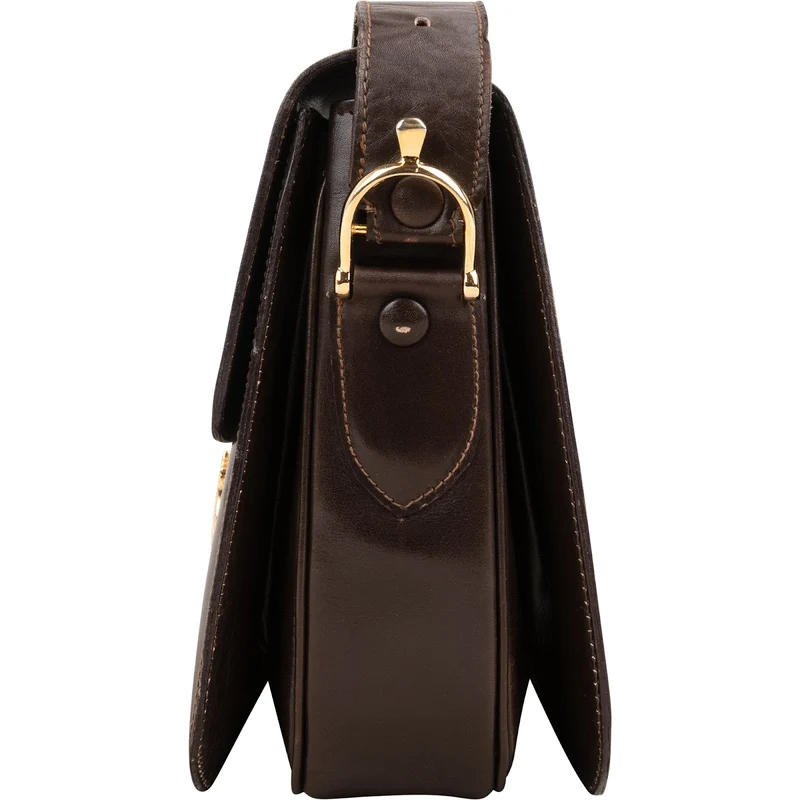Celine Boxcalf Leather Horse Carriage Shoulder Bag
