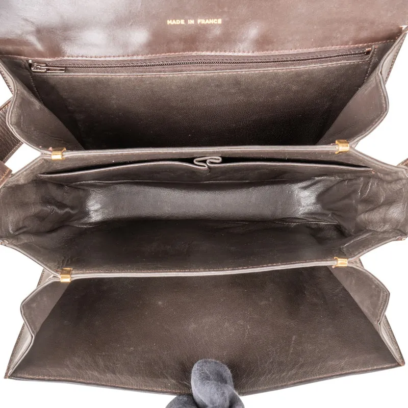 Celine Boxcalf Leather Horse Carriage Shoulder Bag