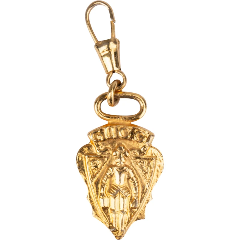 Gucci Golden Knight Crest Bag Charm Pendant
