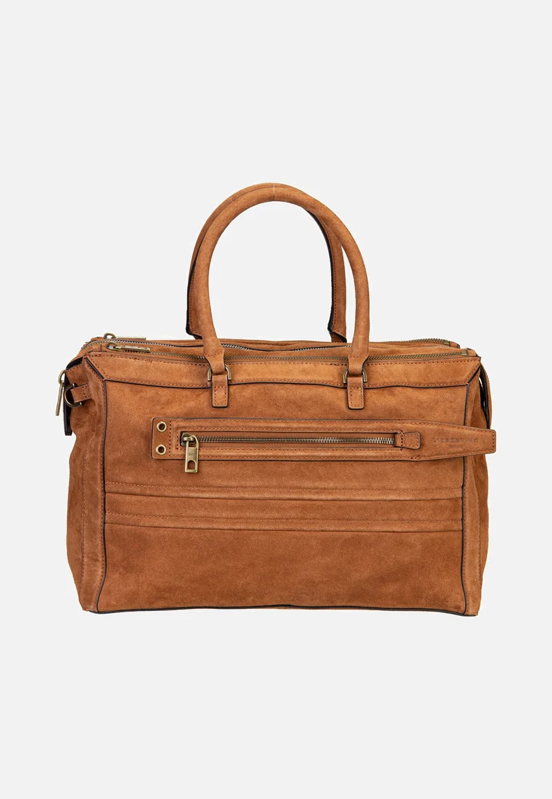 Delia Satchel M Suede Brown - Satchel