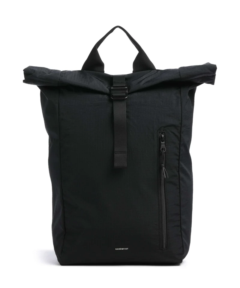 Sandqvist Grid Rolltop Rucksack black