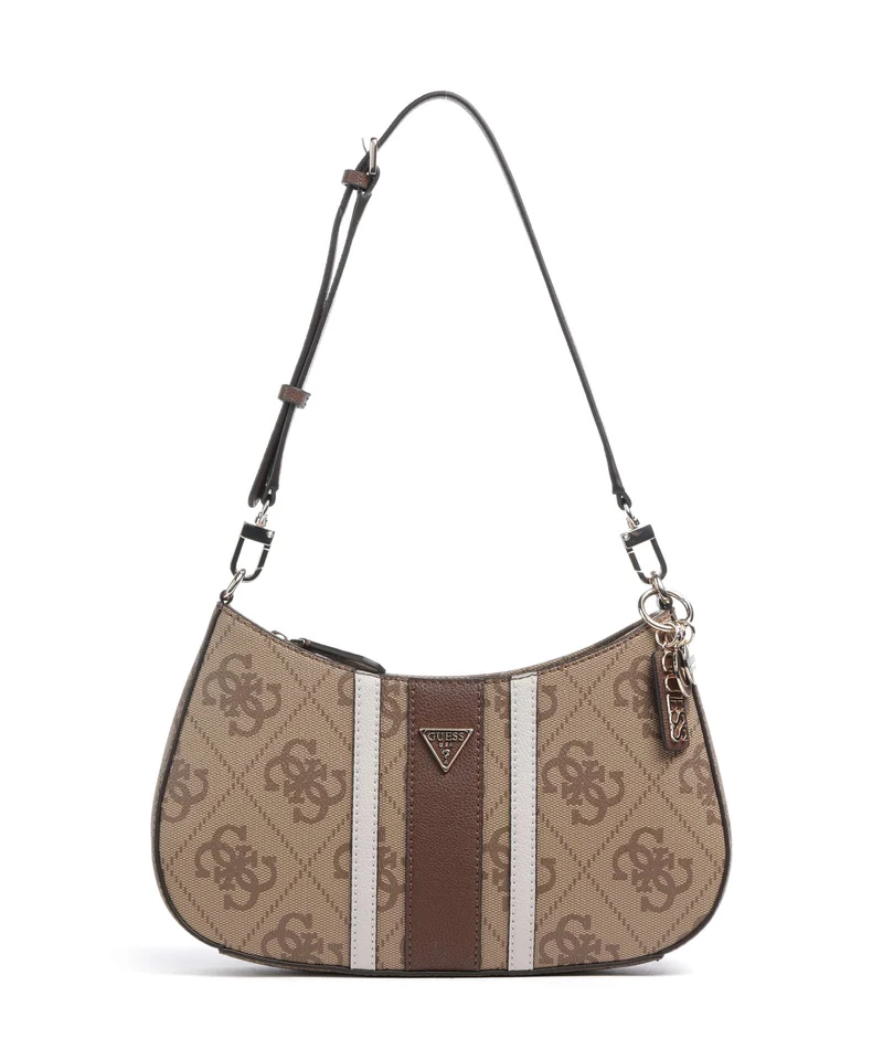 Guess Noelle II Schultertasche latte logo/brown