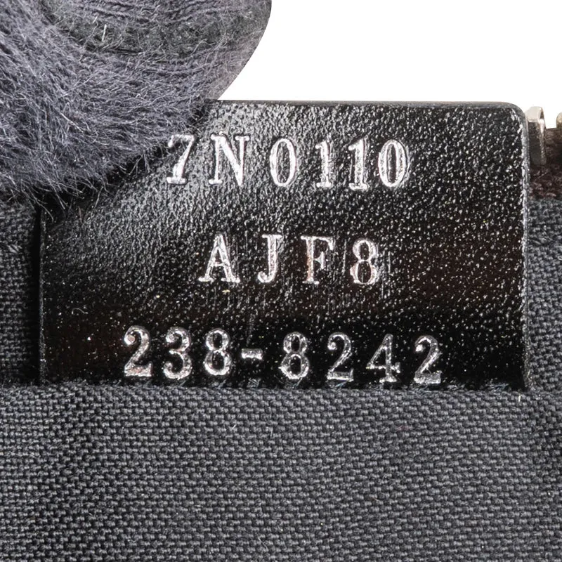 Fendi Monogram FF Canvas & Bicolor Calfskin Flat Pouch Clutch